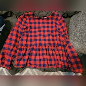 XL Universal Thread checkered blouse
